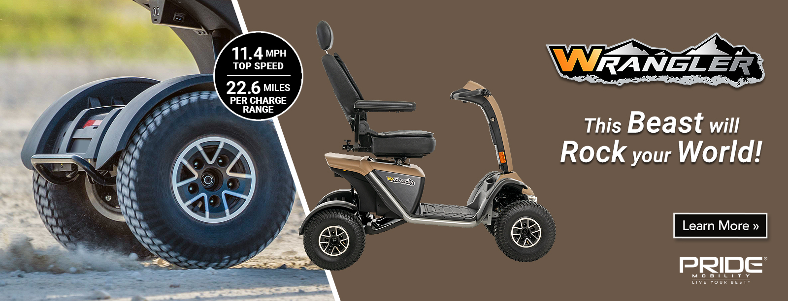 New Pride Mobility Wrangler 4 Wheel Personal Mobility Scooter New Pride Mobility Wrangler 4 Wheel Personal Mobility Scooter