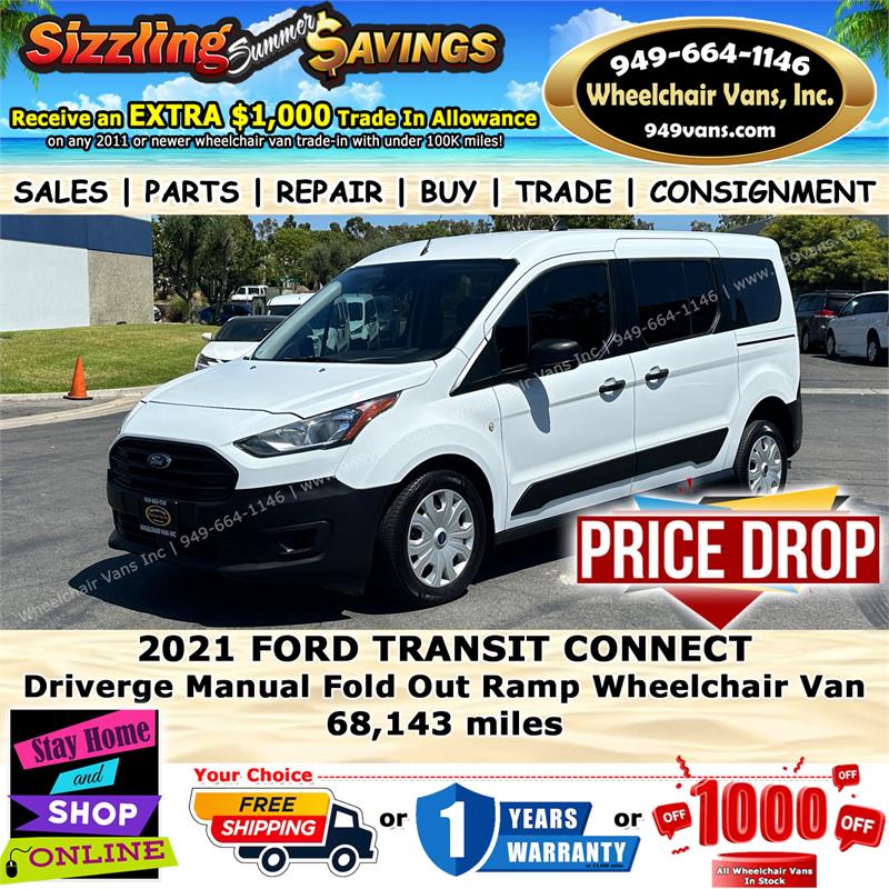 For Sale Used Ford Transit Connect Xl Driverge Manual Fold Out