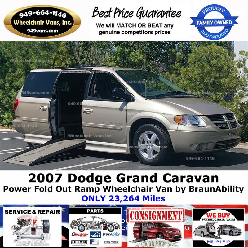 2007 dodge caravan wheelchair van