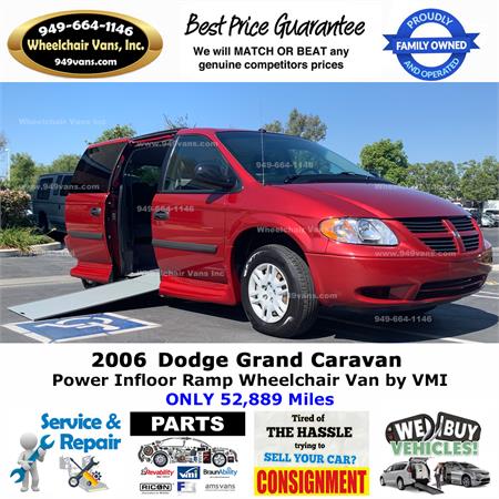 2006 handicap vans for sale