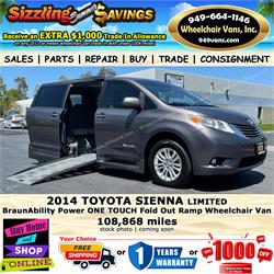 For Sale Used Toyota Sienna Limited Braunability Power One Touch