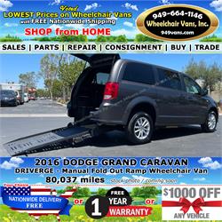 For Sale Used 2016 Dodge Grand Caravan Driverge Manual Fold Out Ramp